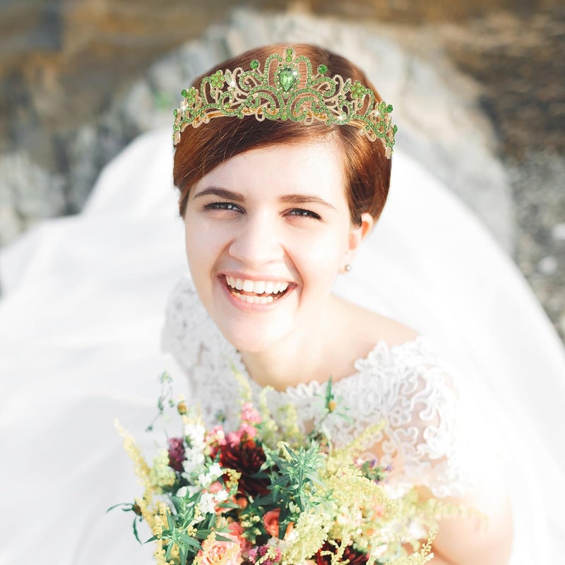 AXX Princess Crown for Women, Crystal Queen Tiaras for Girls Bridal Hair Accessories Gifts for Birthday Wedding Prom, Bridal Party, Pageant, Halloween Christmas Costume - Image 2
